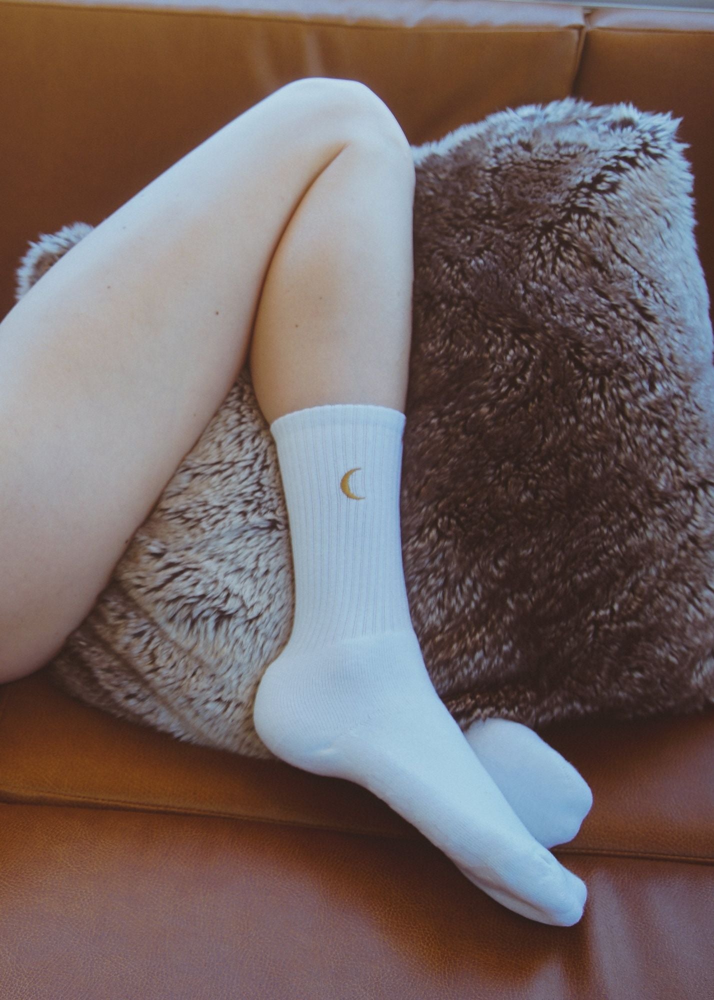 MOON LANDING EMBROIDERED SOCKS