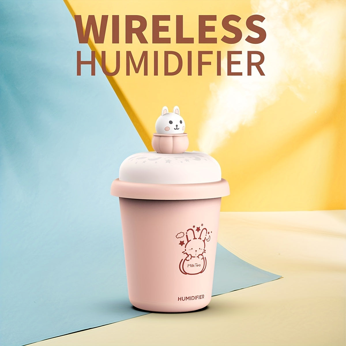 1pc Mini Air Humidifier 300ml; USB Desktop Humidifier; Ultrasonic Aromatherapy Essential Oil Diffuser; Ultra Quiet; Suitable For Car; Bedroom; Office