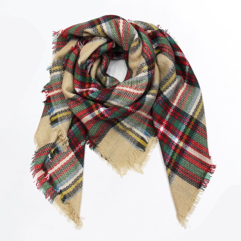 Classic Elegant Polyester Double-sided Square Scarf