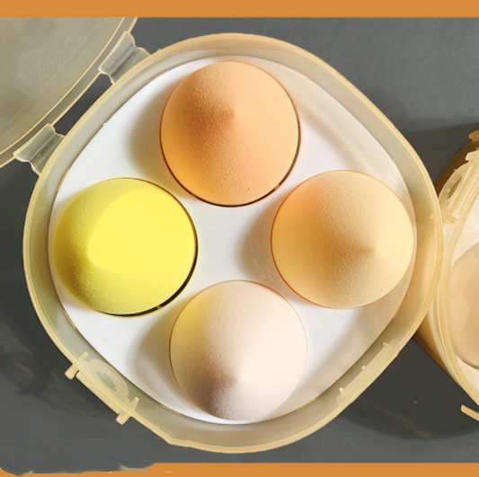 Beauty Egg Super Soft Makeup Special Do Not Eat Powder Dry And Wet Dual-Use Puff Sponge 4 Pcs