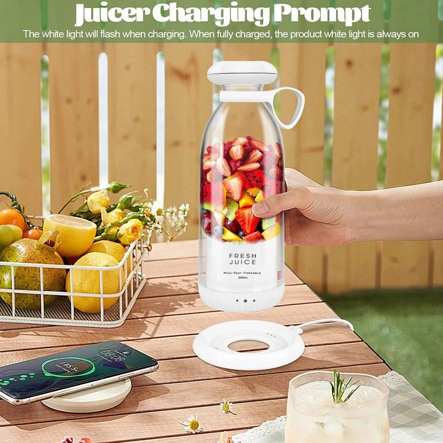 350ml Electric Juicer Blender Mini Portable Blender Bottle USB Rechargeable Fruit Mixers Juicers Multifunction Juice Maker Machine Food Milkshake Cup