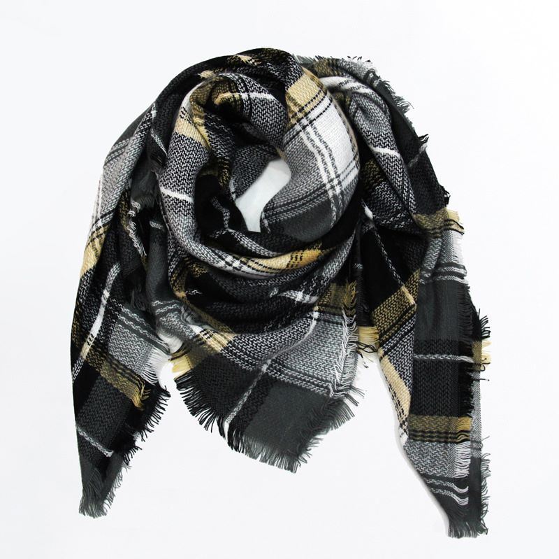 Classic Elegant Polyester Double-sided Square Scarf