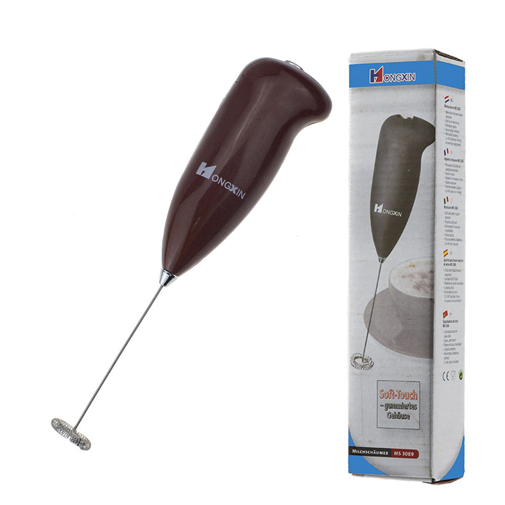 1pc Stainless Steel Handheld Electric Blender; Egg Whisk; Coffee Milk Frother