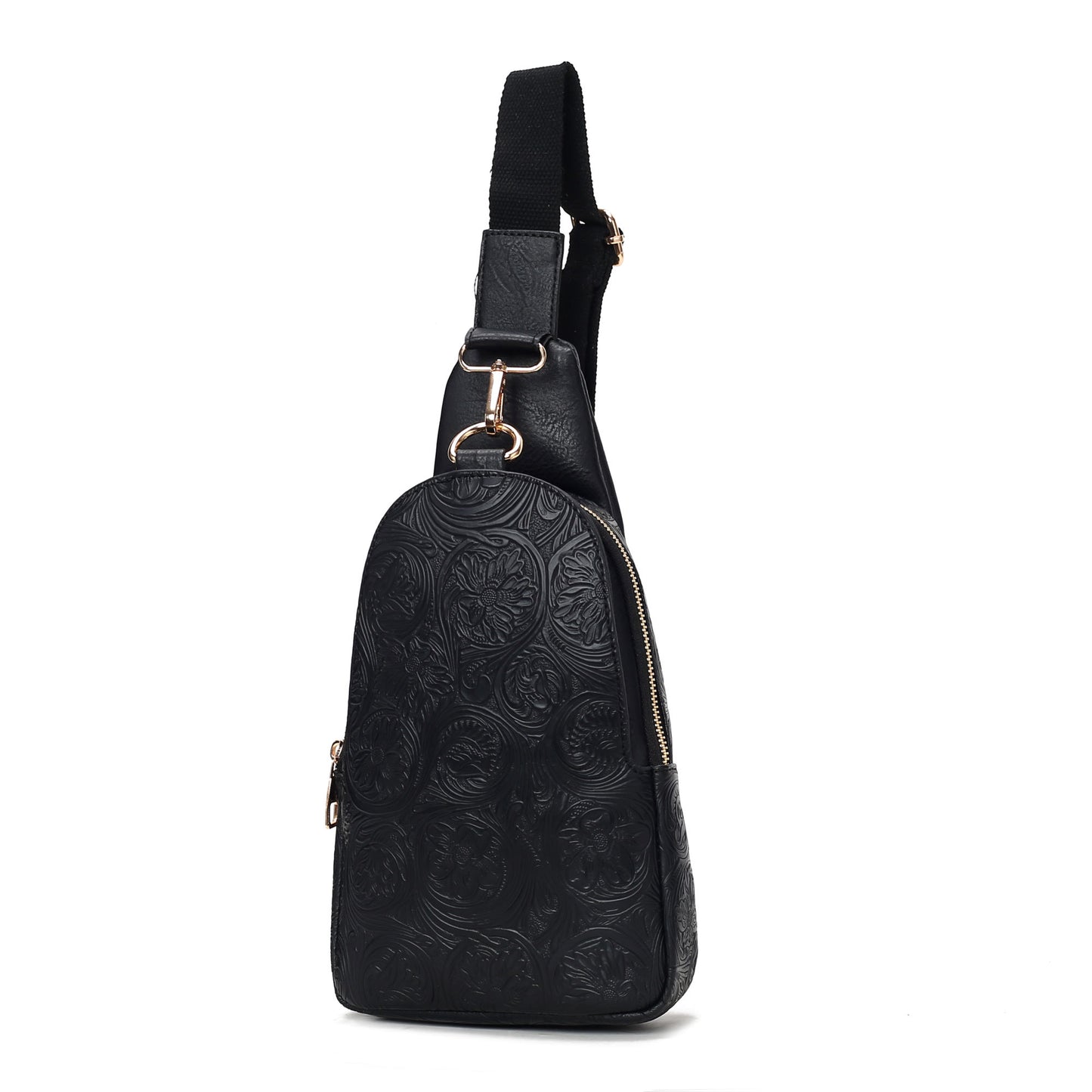 MKF Collection Millie Flower Embossed Sling bag Vegan Leather By Mia K