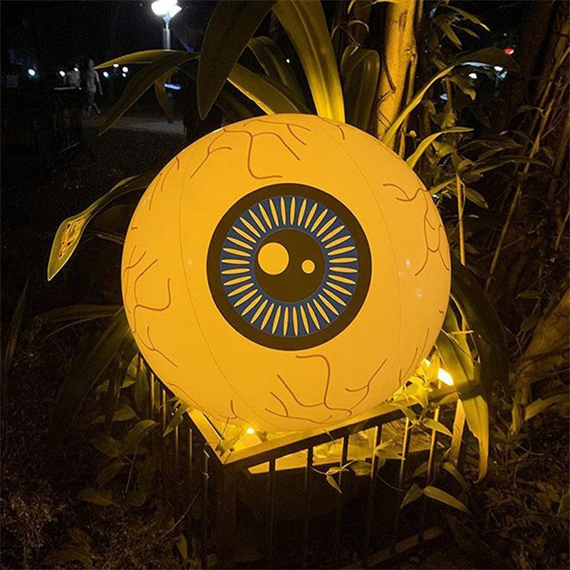 Inflatable Luminous Eyeball Inflatable Rechargeable Led Light Up Eyeball For Halloween