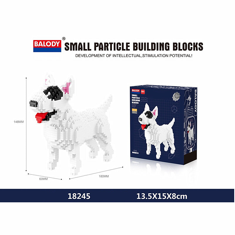 Cartoon Simulation Pet Dog Building Blocks Mini Dachshund Poodle Doberman Model Children's Toy Gift Dog Pet Building Blocks