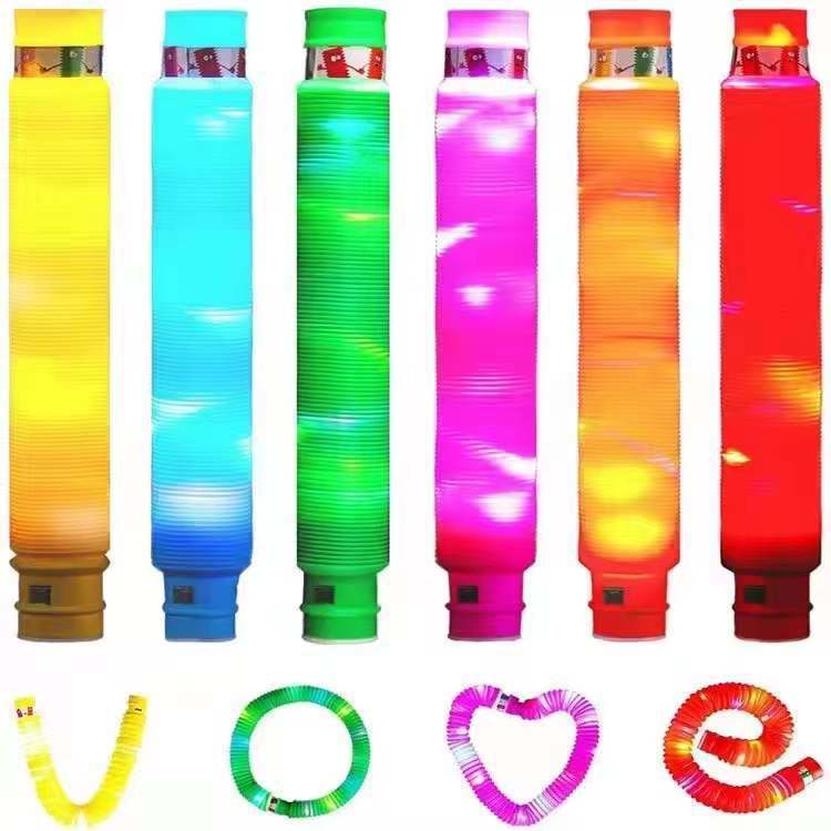 12 PCS Light up LED Pop Tubes;  Glow Sticks Necklaces & Bracelets Party Pack;  Glow in The Dark Party Favor Supplies Decoration for Halloween;  Wedding;  Birthday;  Camping Games & Activities