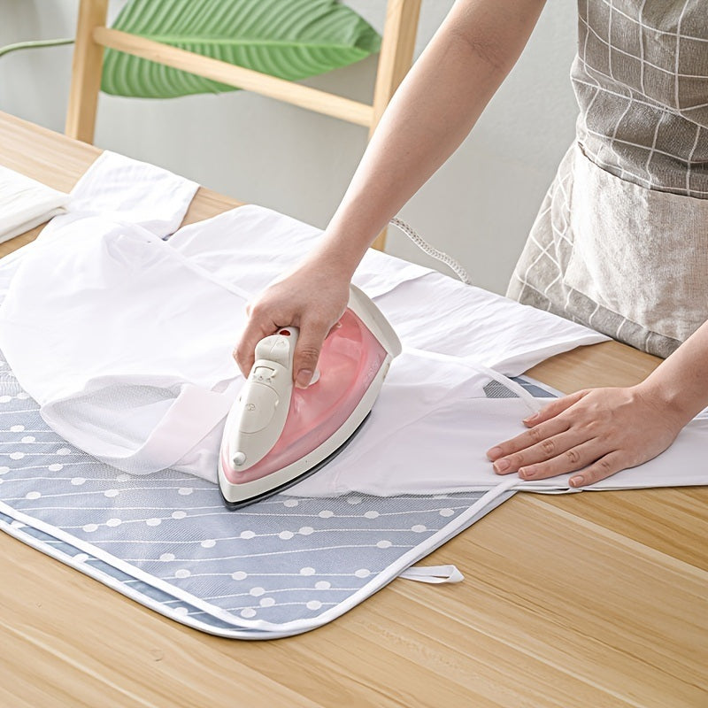 1pc Household Ironing Mat Folding Sponge Insulation Cloth Ironing Board Clothes Ironing Board Portable Ironing Board