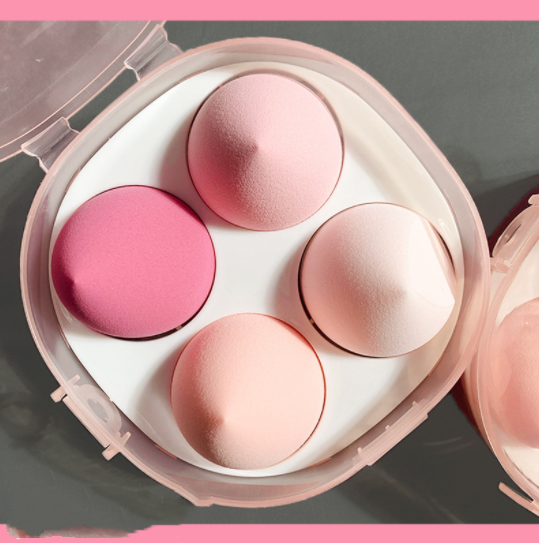 Beauty Egg Super Soft Makeup Special Do Not Eat Powder Dry And Wet Dual-Use Puff Sponge 4 Pcs