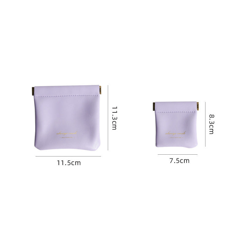 Unisex PU Leather Portable Coin Purse Small Earphone Bag Headphone Organizer Mini Sundry Cosmetic lipstick Change Storage Bag