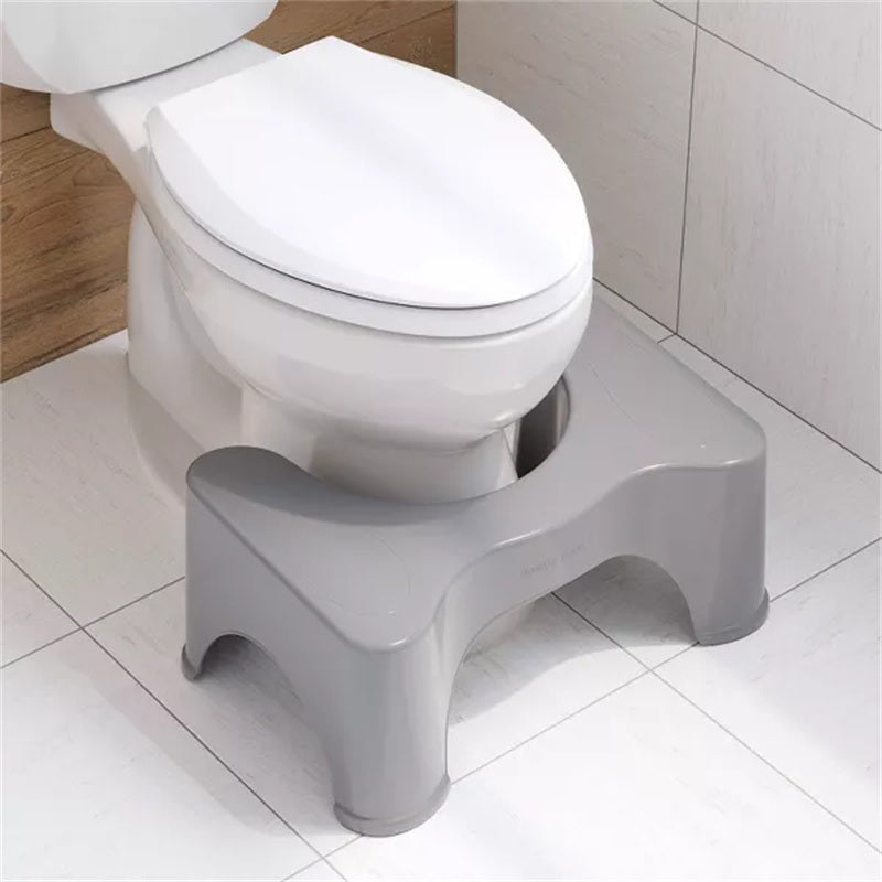 9" Step Stool Gray - Squatty Potty: Polypropylene, No Assembly, 250 lbs Max Load