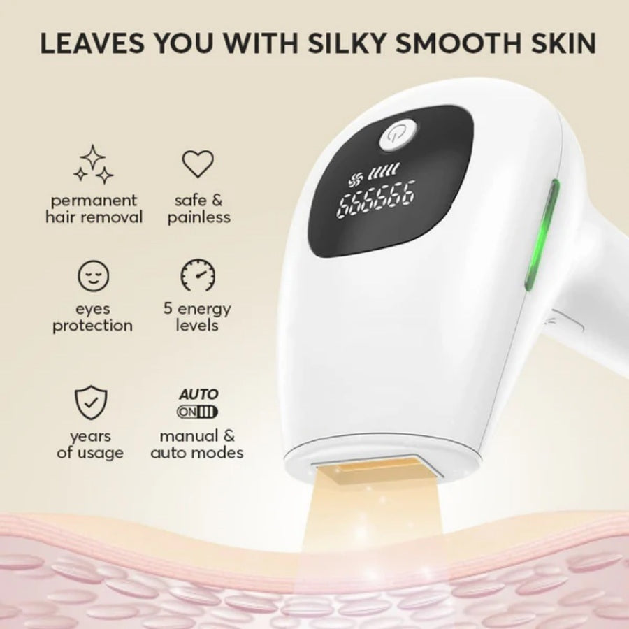 Professional Laser Epilator IPL Hair Removal Body Bikini Leg Depilatory Devic 900,000 Flashes 5 Levels Epilator Painless Electric Epilator Machine