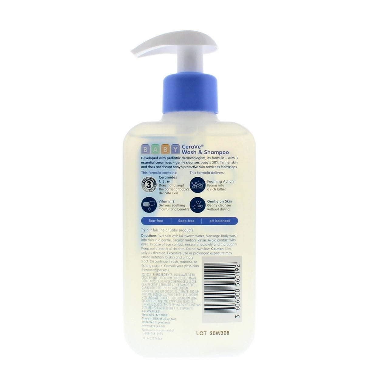 CeraVe Baby Wash and Shampoo 8oz/237ml