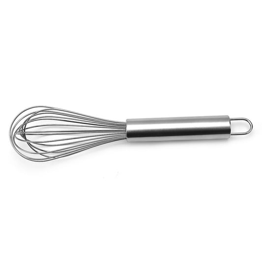 1pc Stainless Steel Whisk; Cooking Mixer; Whisk For Blending; Beating And Stirring; Enhanced Version Balloon Wire Whisk; Kitchen Gadget; 8in/10in/12in