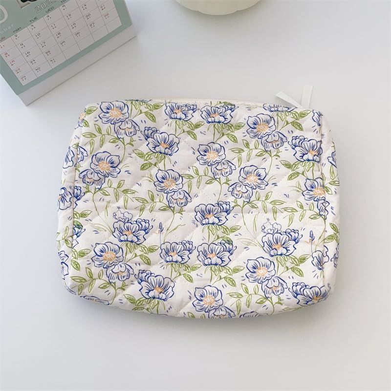 Cosmetic Bags for Women(3 pcs) Cute FloralMakeup Bag, Organizer Storage Make Up Bag,Travel Toiletry bags,Handbags Purses