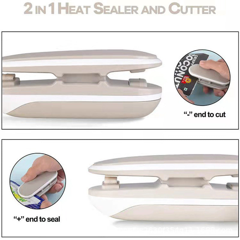 1pc; Mini Portable Sealer; Home Sealer; Heat Sealer Hand Press Sealing Clip; Battery Not Included