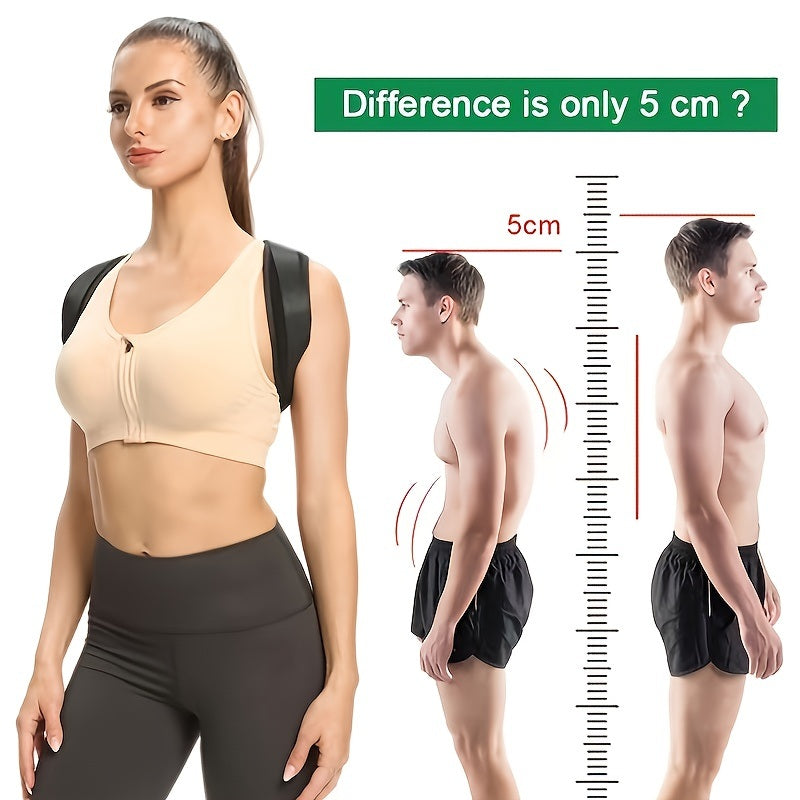 Adjustable Back Shoulder Posture Corrector Belt For Clavicle Spine Support Body Reshape Pain Relief From Neck; Back And Shoulder ( Buy A Size Up )