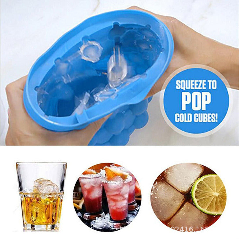 Ice Cube Tray; Ice Cube Moulds with Lid; Premium Ice Cube Trays Silicon Round Ice Cube Maker Easy Demoulding for Whisky; Champagne; Cocktails; Drinks; Juice; Beer