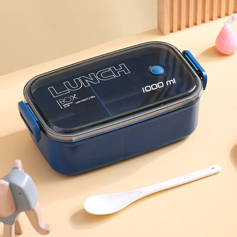 Lunch Box Microwavable Bento Box Food Container Dinnerware Lunchbox For Kids Student Office Sealed Leak-proof Portable Boxes