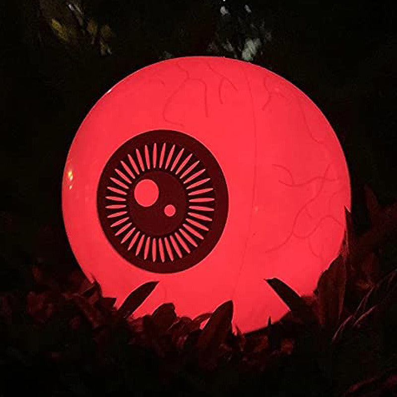 Inflatable Luminous Eyeball Inflatable Rechargeable Led Light Up Eyeball For Halloween