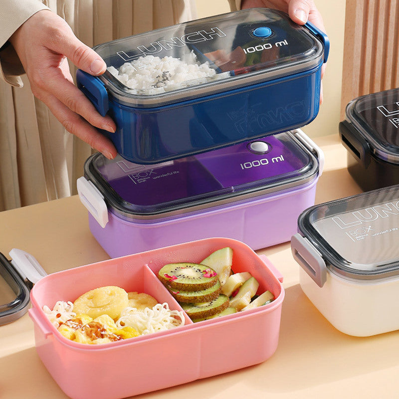 Lunch Box Microwavable Bento Box Food Container Dinnerware Lunchbox For Kids Student Office Sealed Leak-proof Portable Boxes