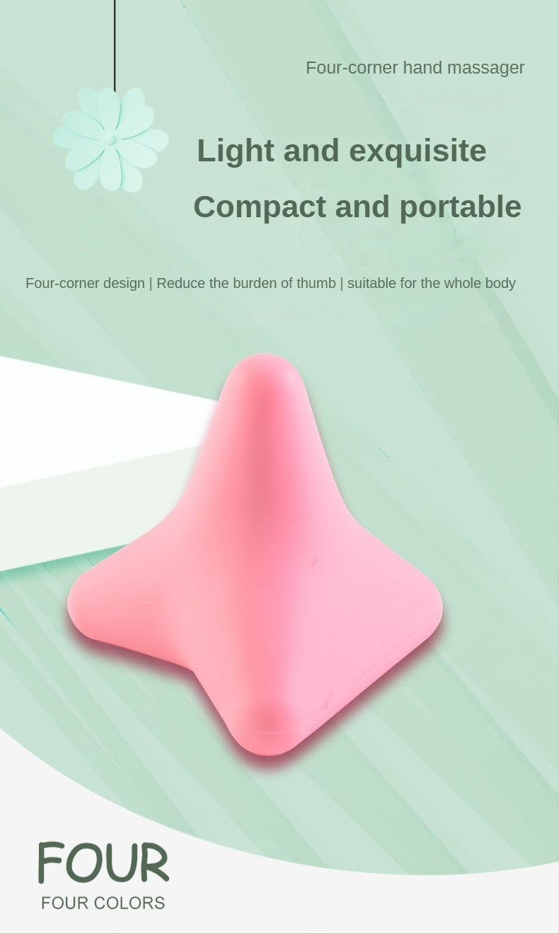 Silicon Massage Cone Triangular Relax Apparatus Ball Psoas Muscle Release Thoracic Spine Back Neck Scapula Foot Yoga Apparatus