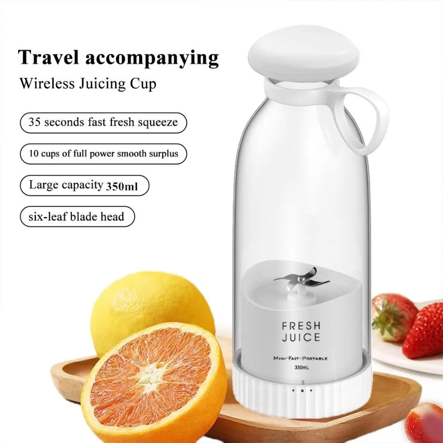 350ml Electric Juicer Blender Mini Portable Blender Bottle USB Rechargeable Fruit Mixers Juicers Multifunction Juice Maker Machine Food Milkshake Cup