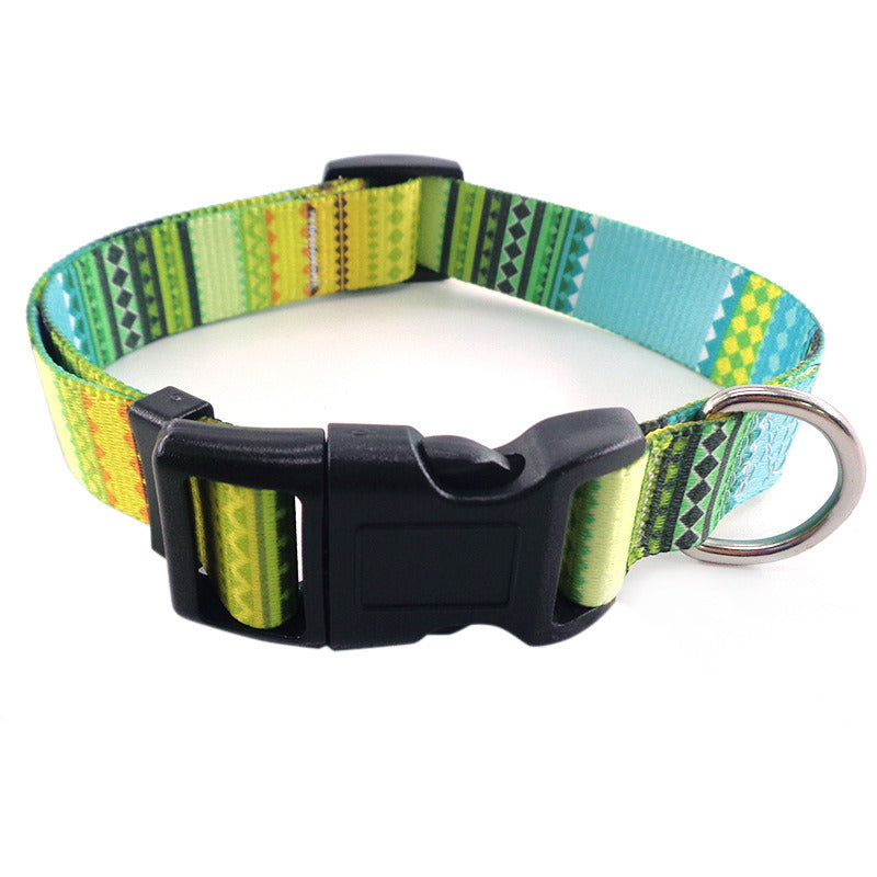 Pet supplies Digital printing Pet collar Bohemian collar Ethnic dog collar