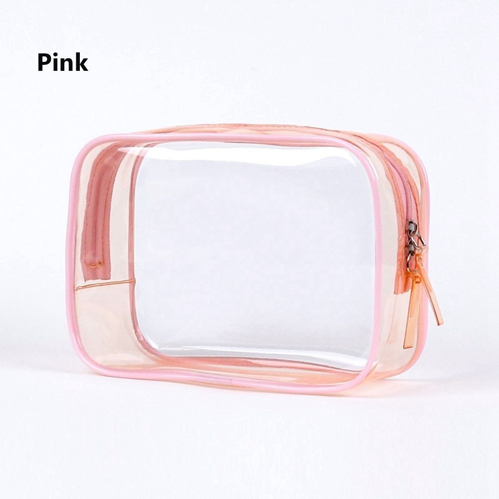 1pc Transparent PVC Bags; Clear Travel Organizer Makeup Bag Beautician Cosmetic & Beauty Case Toiletry Bag; Wash Bags