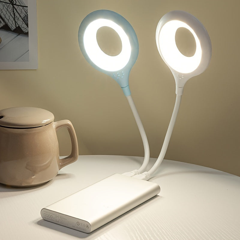 1pc USB Lamp Light; Flexible Goose Neck Ring Led Task; Keyboard; Or Laptop Compact Light; Eye-Protect No Glare Lighting Cool White USB Plug Light